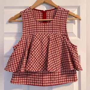 EUC Prose & Poetry Peplum Top Size XS